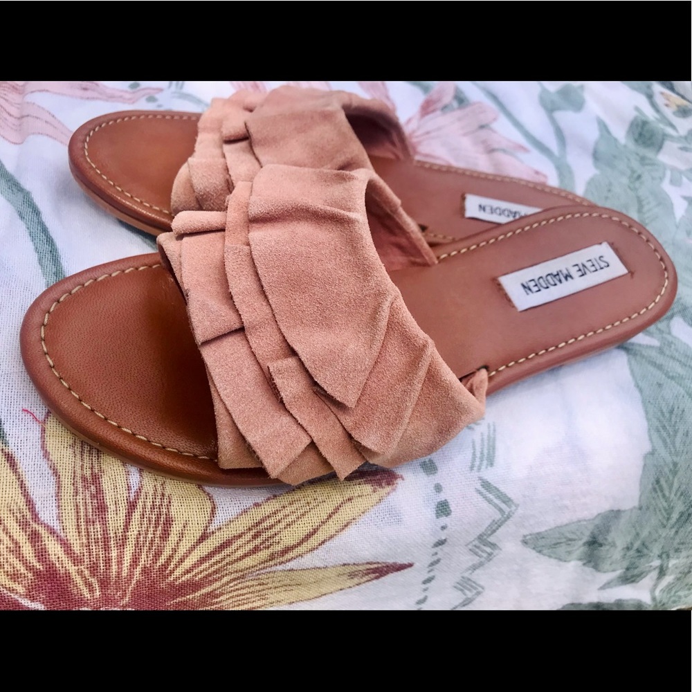 RUFFLED SUMMER SLIDES 6.5
